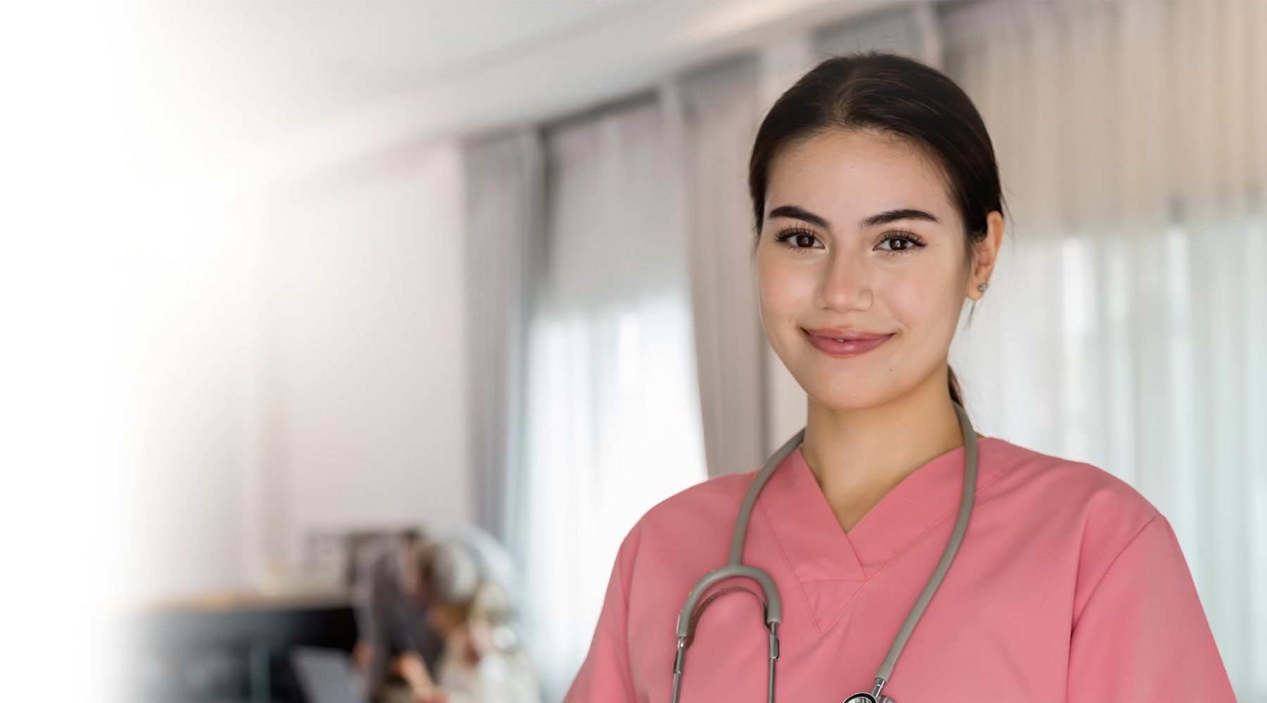 Nurse smiling
